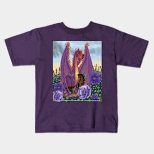 The Purple Poppy Dragon Kids T-Shirt